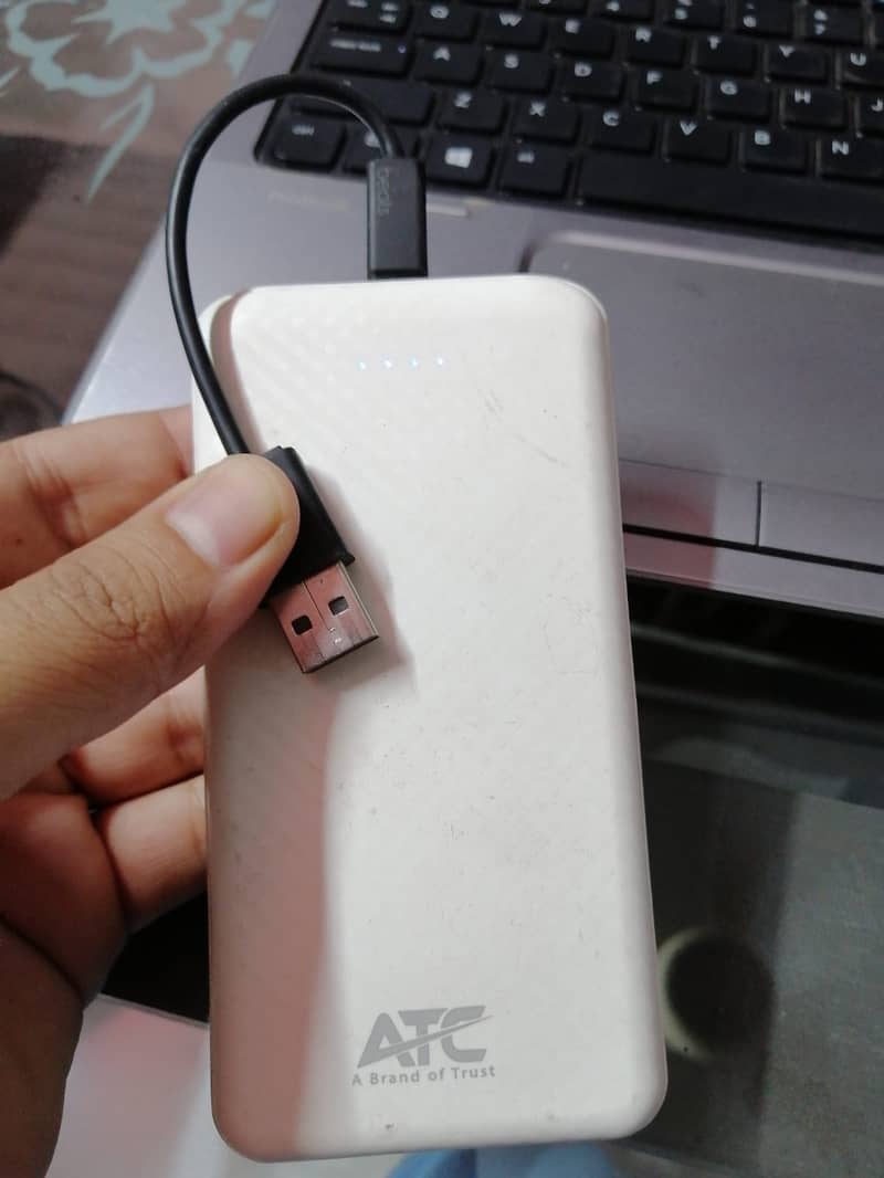 ATC Brand New Power Bank 10000mAh with cable. 2