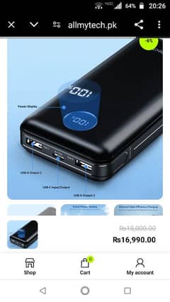 choetech PD 45w super fast charging power bank