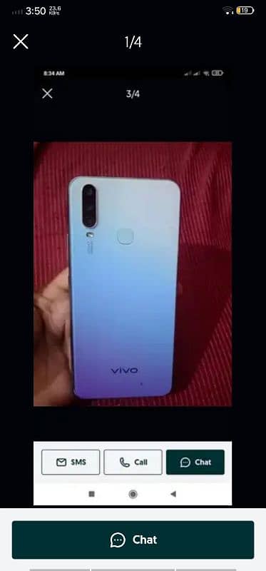 vivo y17 for sell 8/256 gb 1