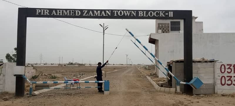 240 Yards West Open Corner Plot in Block-2 Pir Ahmed Zaman Town 1