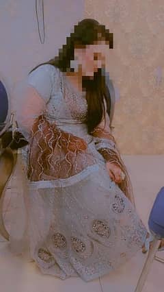 large size and full  embroidery net maxi new design 0