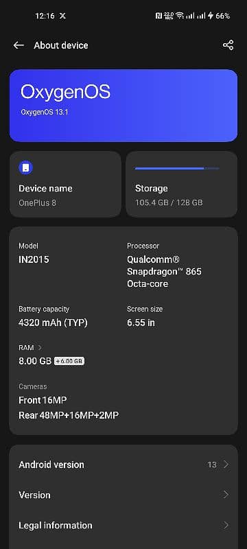 OnePlus 8 5G Dual Sim Approved 2