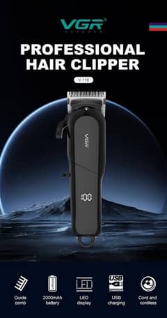 VGR V-118 Professional Hair Clipper Barber Hair Cut Machine