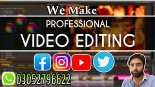 Hum say professional Video editing or thumbnail tayar krwane