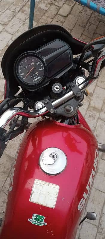 Suzuki 110 total orgnl orgnal dcomint new tyer new batri salf start 9