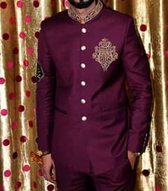 Prince coat premium mahroon colour , sherwani