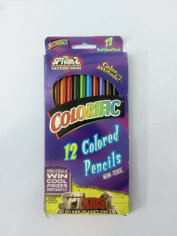 Crayons, Sticky Notes, Magnets, Glitter, Glue, Markers, Color Pencils 12