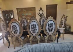 Dining table /8 chair dining/luxury dining/wooden dining table