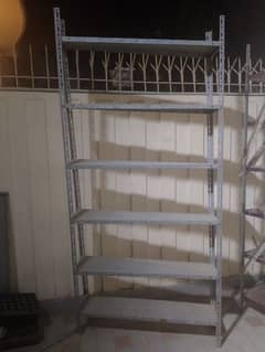 2 iron racks, shelves. almost new