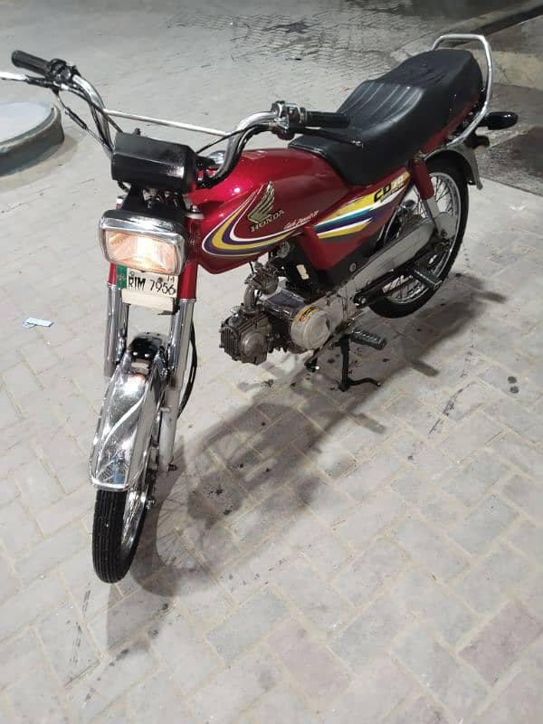 Honda cd70 2014 model Rawalpindi number lush condition 3