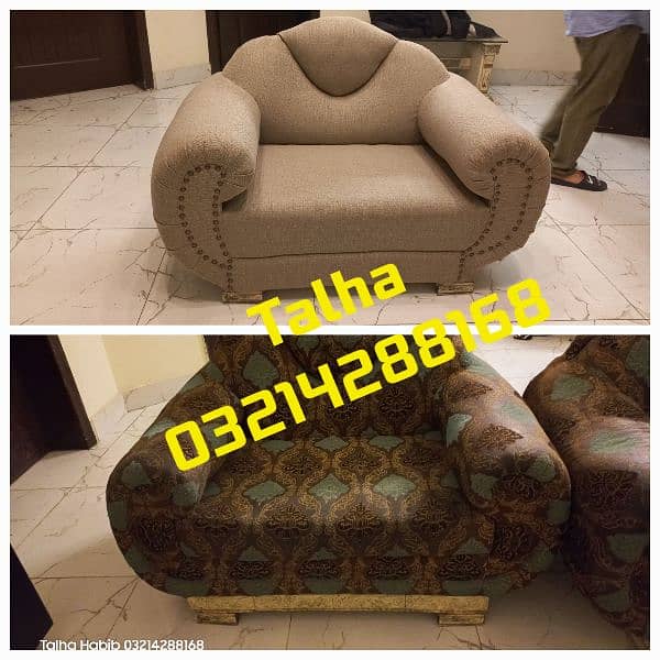 Sofa Poshish / Sofa Repair/ Fabric change / L Shape Sofa / Bed poshish 5