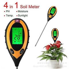 Soil pH meter 4 in 1 ph moisture sunlight temperature