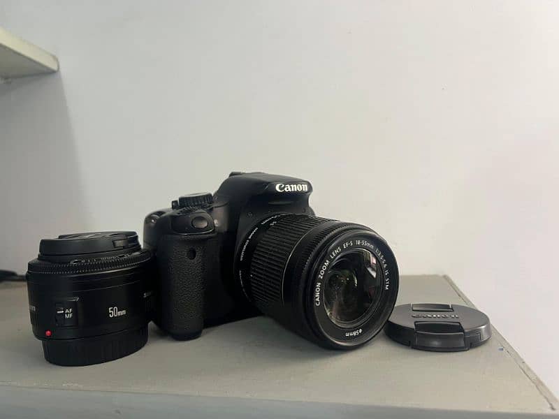 Canon 650d with 18-55 kit lens & 50mm Portrait lens 9