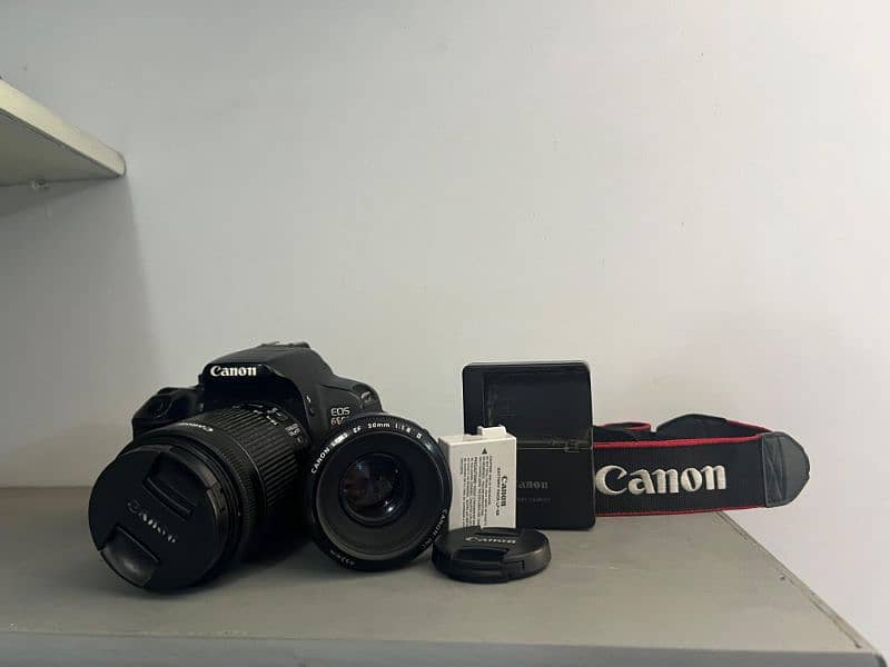 Canon 650d with 18-55 kit lens & 50mm Portrait lens 14