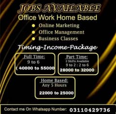 Male female & students Full time part time work available