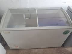 waves glass door freezer