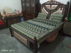 King Size Double Bed without mattress