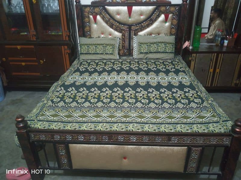 King Size Double Bed without mattress 1