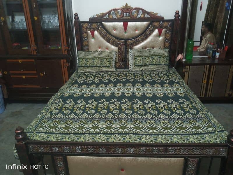 King Size Double Bed without mattress 2