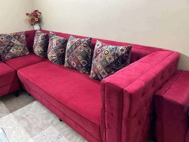 Sofa L Shaped Corner with Satti 4