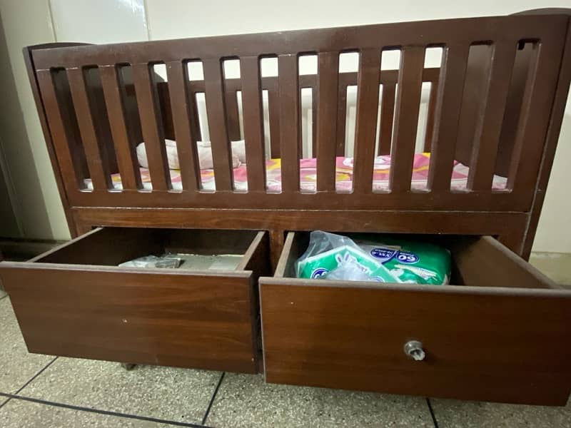 Original Wood Baby Cot 1