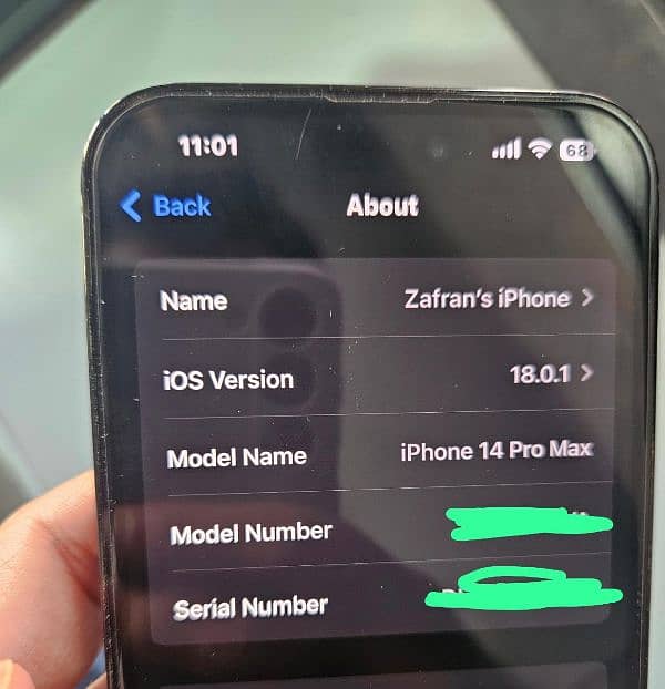 Iphone 14 pro max (256GB) NoN PTA 7