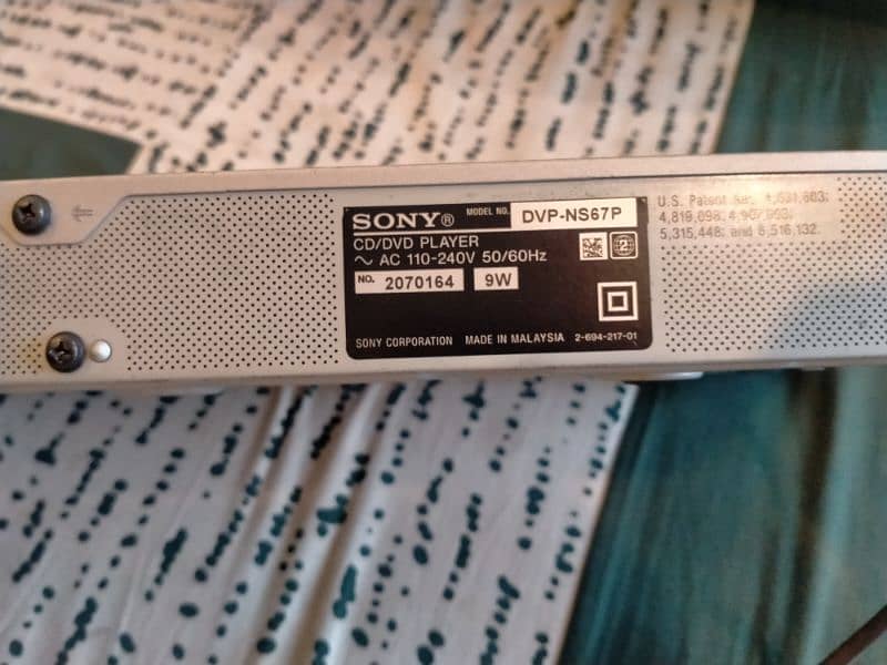 Sony player CD DVD player DVP ns67p s silver 3