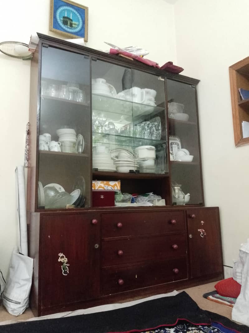 China Cabinet/ Show Case (Strong old wood) 2