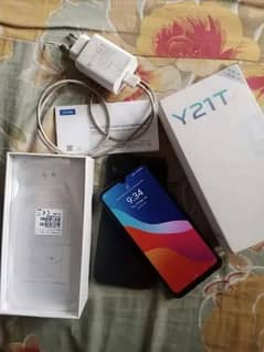 Vivo Y21T 4/128 with Original Box Charger