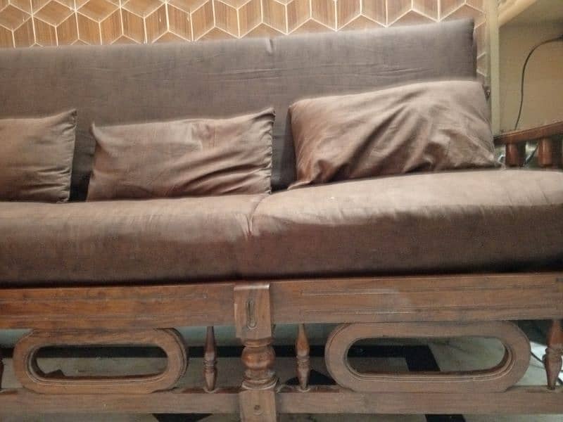 pure wooden sofa set 4