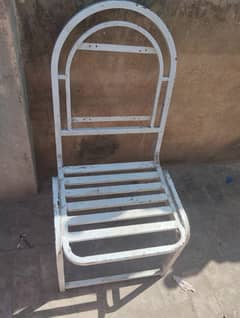 iron chair white colourd