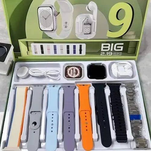 D300 SMART WATCH 7 STRAPS 1 WATCH AND 1 AIRPOODS AIR31 0