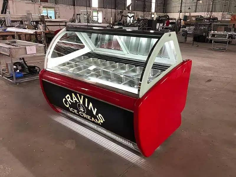 ice cream chiller deeply counter / Ice Cream Display Freezer. 7