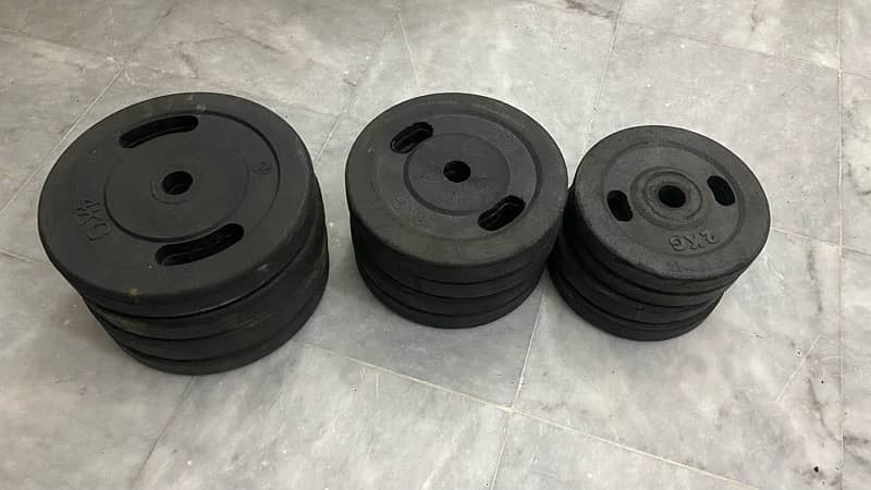 New Bentch press, Dumble rod, Long rod & Weight plates 7