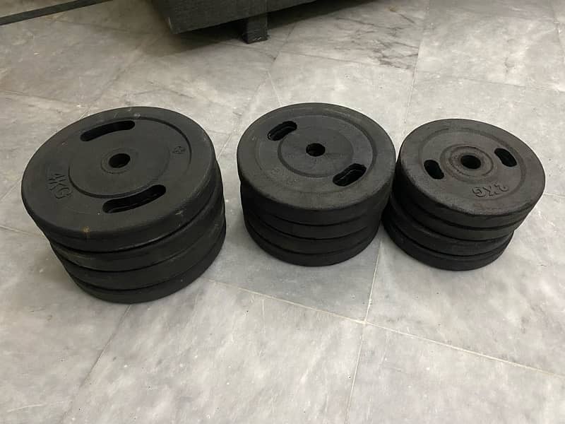 New Bentch press, Dumble rod, Long rod & Weight plates 11