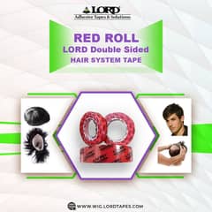 Red Roll LORD Double Sided Wig Tape (Transparent) 24mm x 11yards