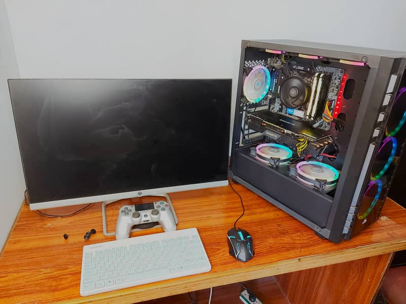 RTX BEAST GAMING PC+MONITOR RYZEN 5600G/RTX 2080s/512SSD/16GB ETC 1