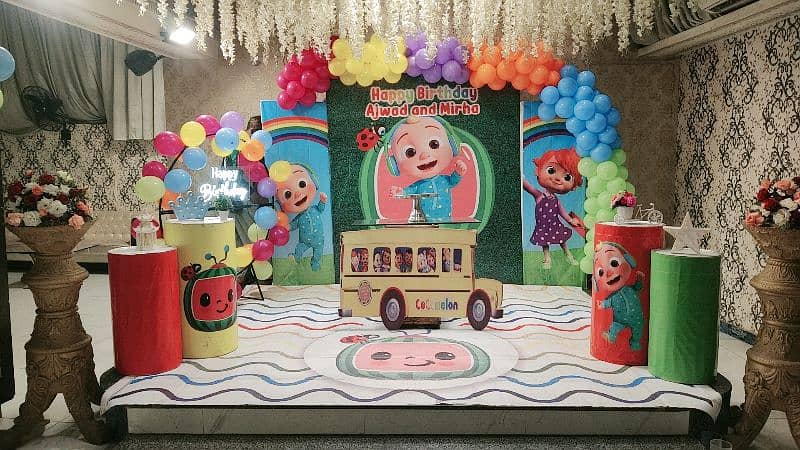 birthday decor/ baloon decor/Aqeeqa decor/ jumping/ magic show 0