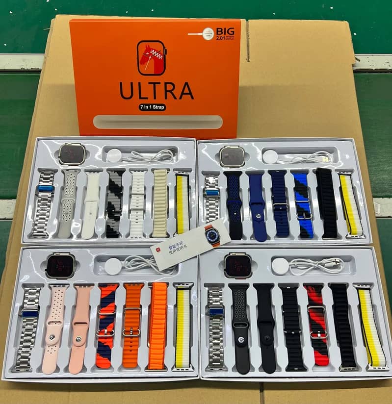 ULTRA 7iN1 Straps 2.1 Inch HD Screen With 7 Different Straps Bluetoot 0