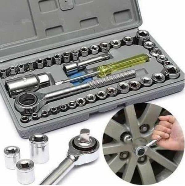 Aiwa 40 Pcs Wrench Set Vehicle Tool Kit 0323-6342137 0