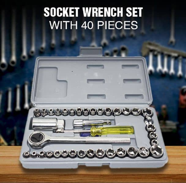 Aiwa 40 Pcs Wrench Set Vehicle Tool Kit 0323-6342137 1