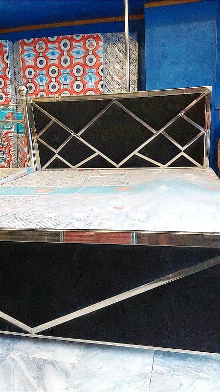 Stainless Steel Double Bed 12