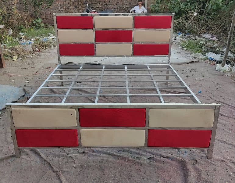 Stainless Steel Double Bed 14