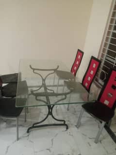 Glass Top 12 mm Dining Table 0