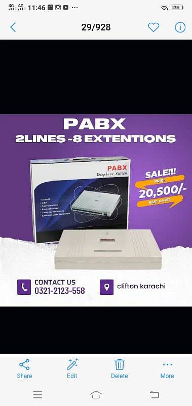 PABX exchange system New/ & used program / installation 0321-2123558 6