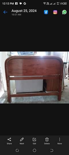 single wooden bed good condition 7000