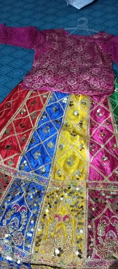 used lehnga choli dress for girls age 10-12