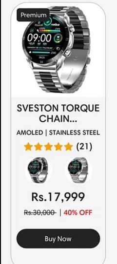 Sveston torque smart watch