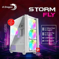 Stormfly Gaming case with 3 RGB fans for sale, just like brand new