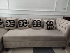 Versache Design L Shaped Sofa For Sale in Askari 11, Lahore.